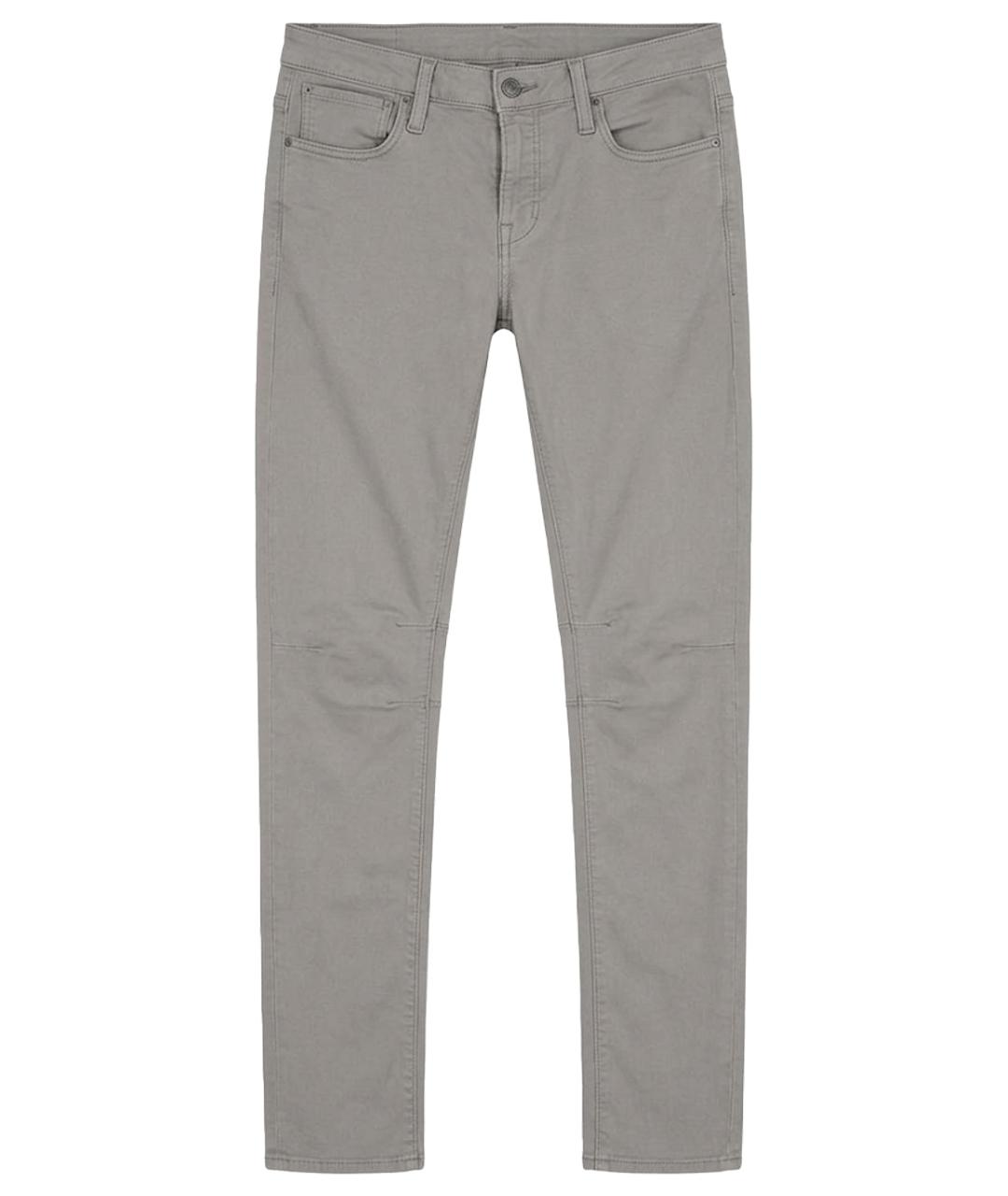 HELMUT LANG Бежевые хлопко-эластановые джинсы скинни, фото 1