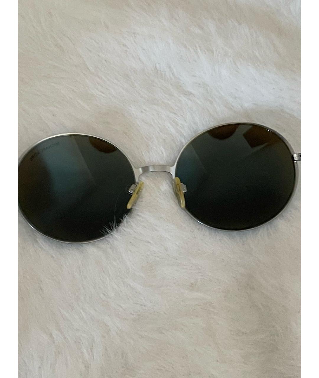 MICHAEL KORS Серебряные металлические солнцезащитные очки, фото 4