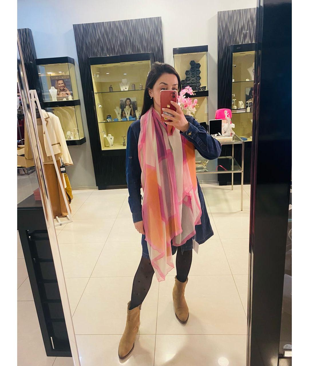 FERRAGAMO Мульти шелковый платок, фото 5