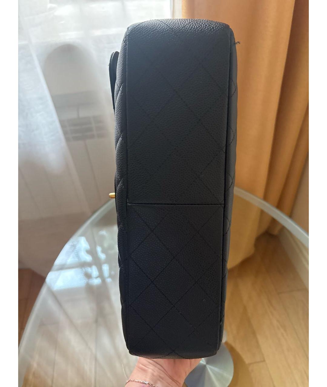 CHANEL Черная кожаная сумка через плечо, фото 5