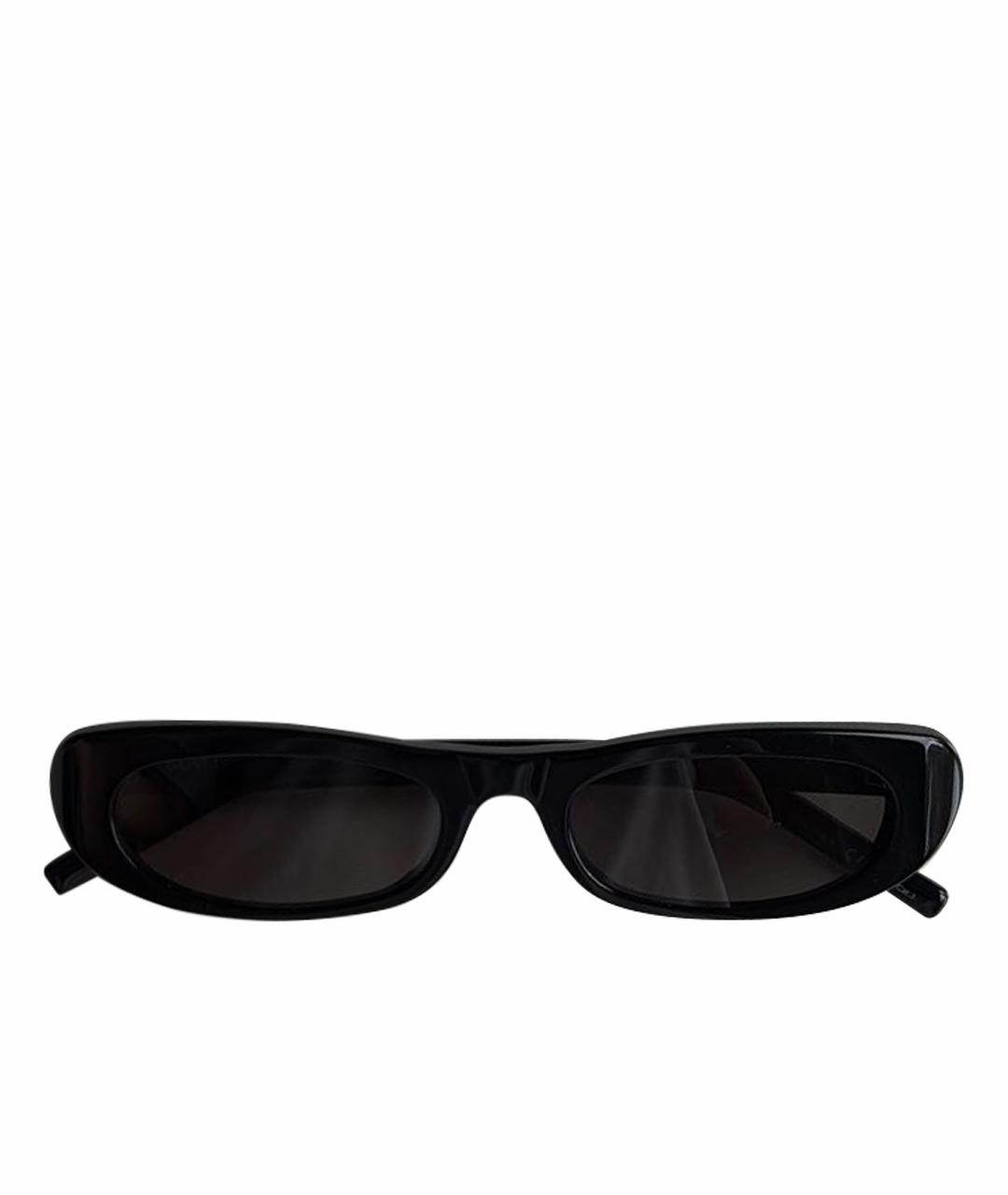 SAINT LAURENT Черные пластиковые солнцезащитные очки, фото 1
