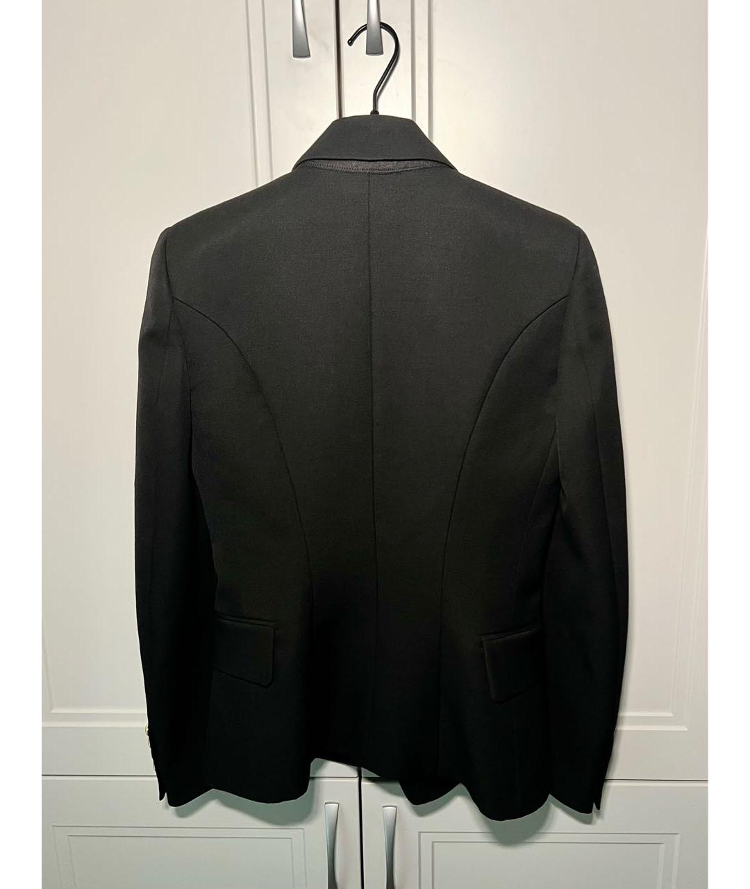 BALMAIN Черный шерстяной жакет/пиджак, фото 4