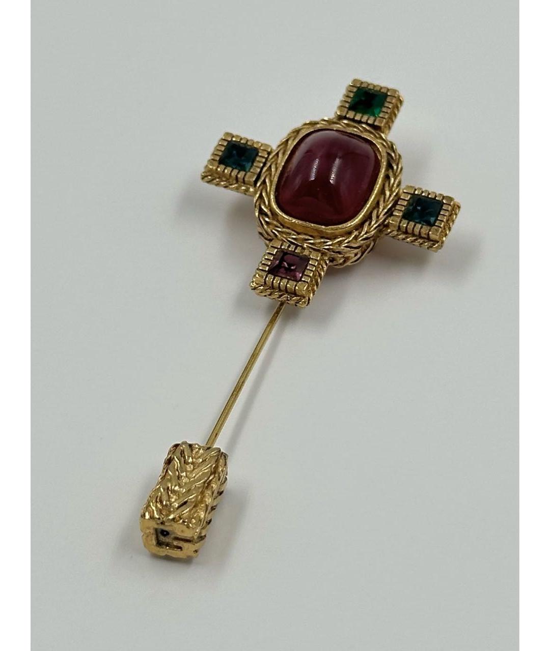 GIVENCHY Мульти позолоченная булавка / брошь, фото 3