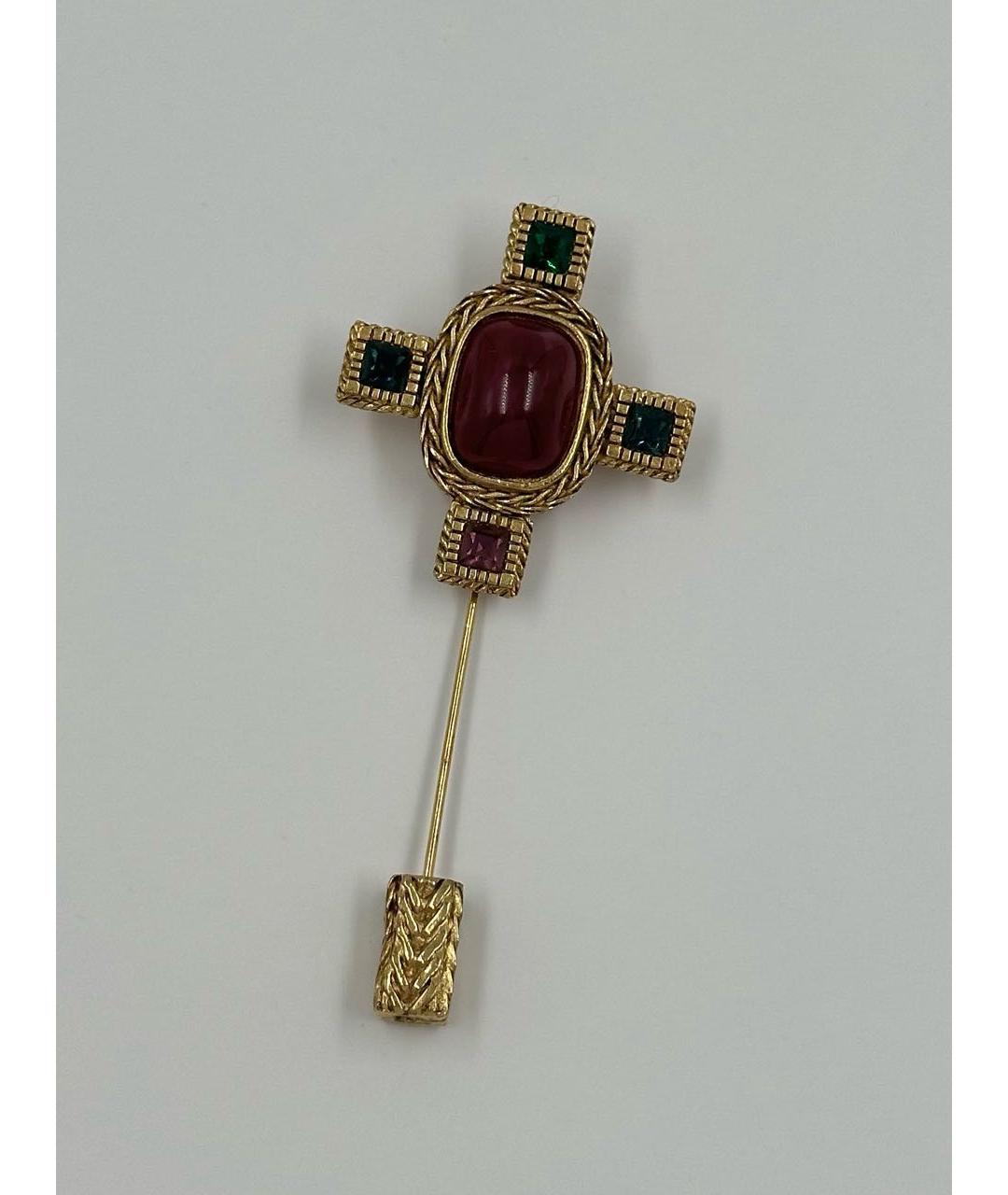 GIVENCHY Мульти позолоченная булавка / брошь, фото 7