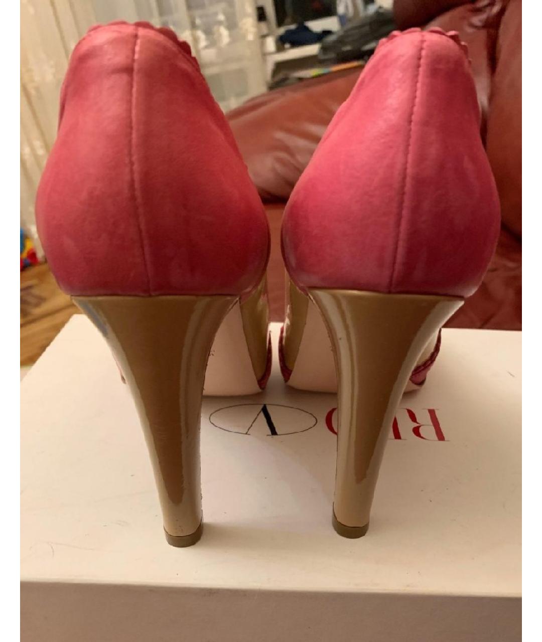 RED VALENTINO Мульти кожаные туфли, фото 3