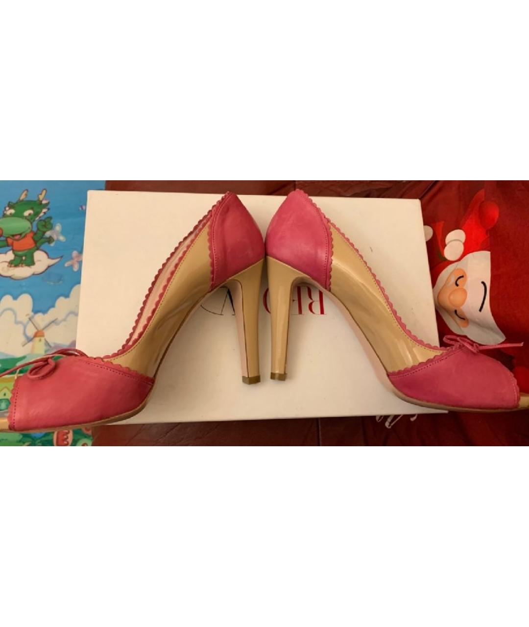 RED VALENTINO Мульти кожаные туфли, фото 4