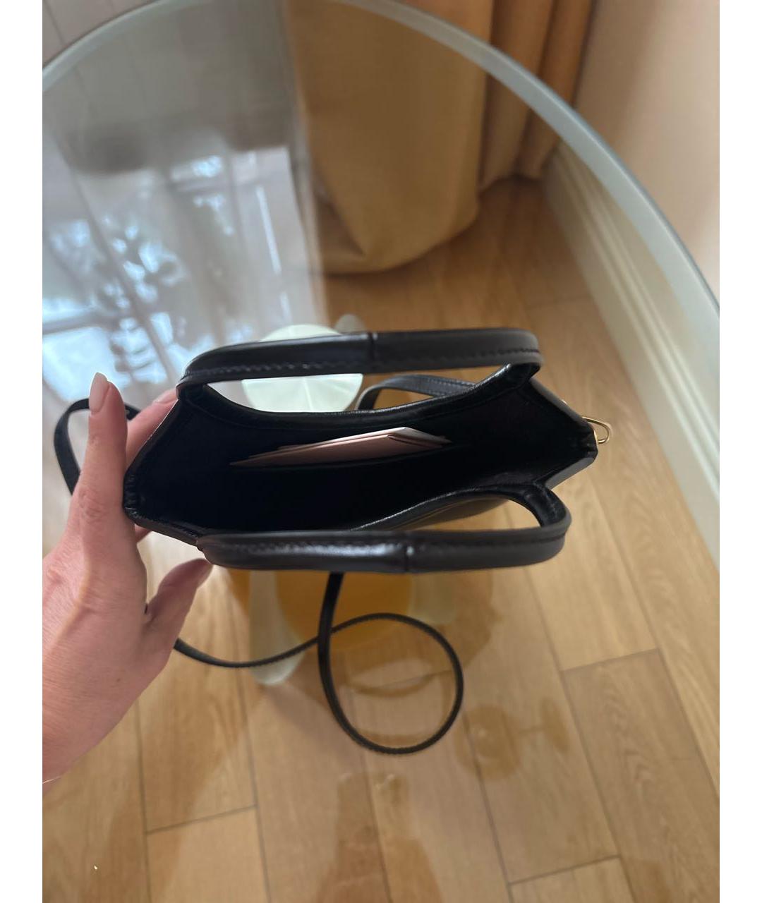 MIU MIU Черная кожаная сумка через плечо, фото 4