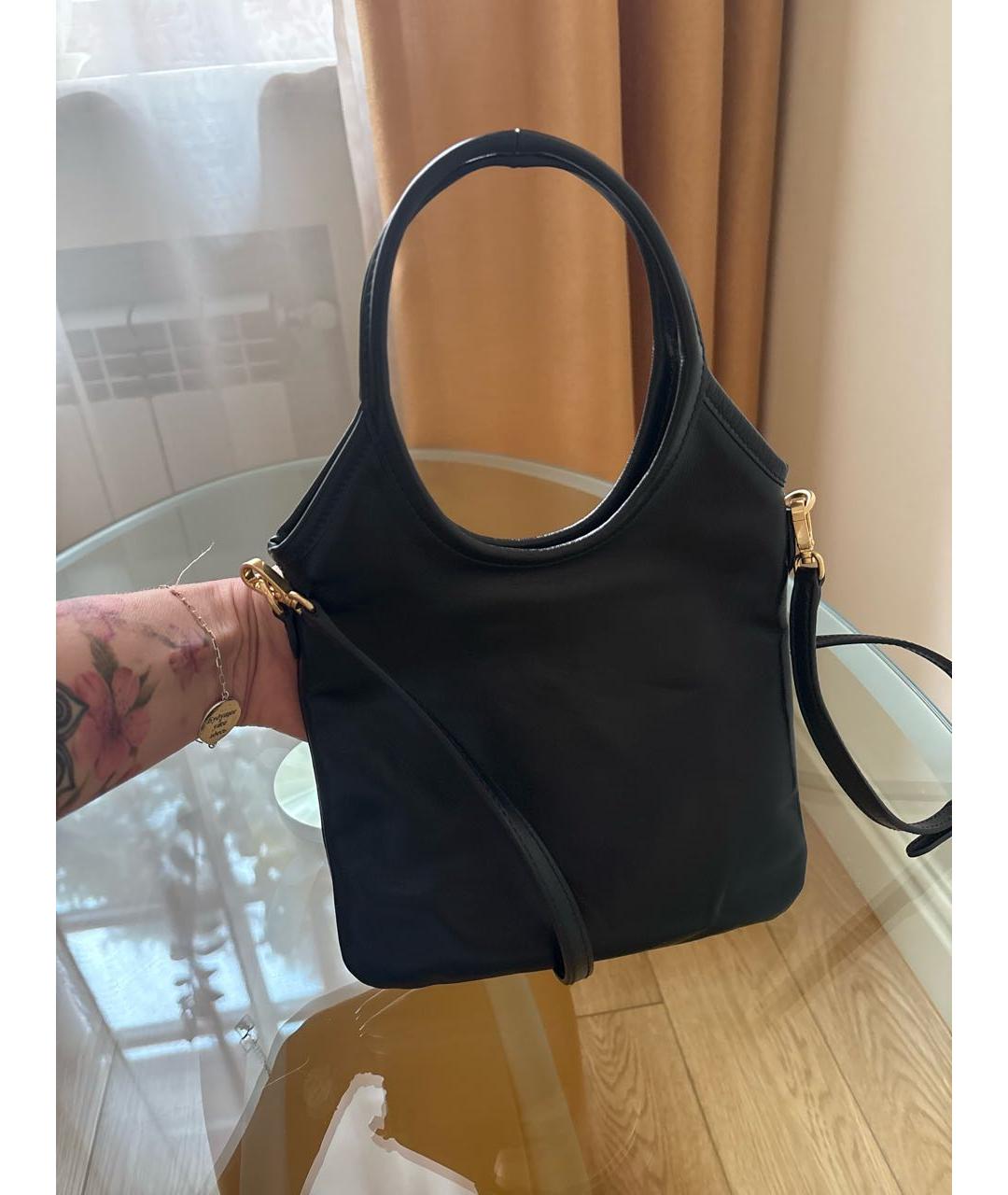 MIU MIU Черная кожаная сумка через плечо, фото 3