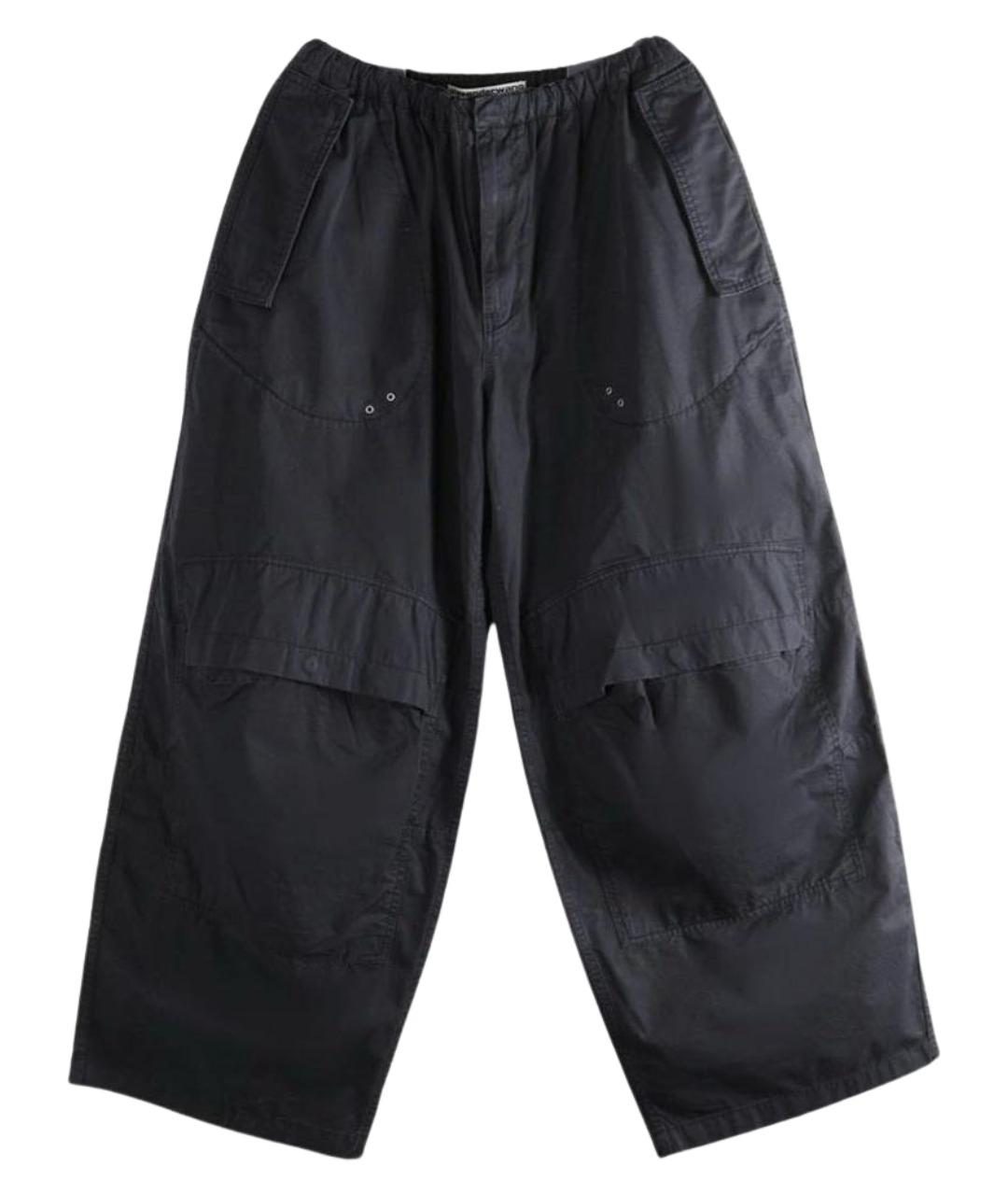 ALEXANDER WANG Черные хлопковые брюки широкие, фото 1