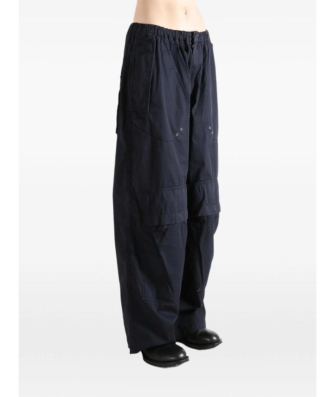 ALEXANDER WANG Черные хлопковые брюки широкие, фото 2
