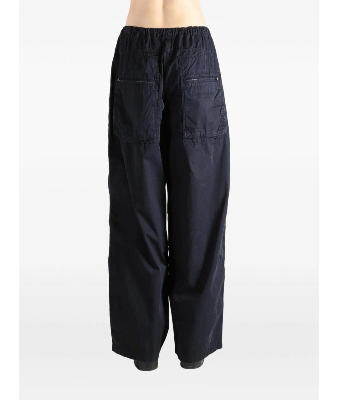 ALEXANDER WANG Черные хлопковые брюки широкие, фото 3