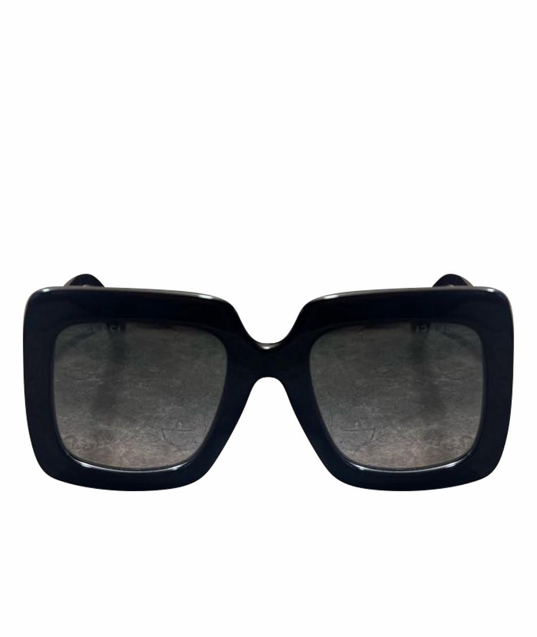 GUCCI Черные пластиковые солнцезащитные очки, фото 1