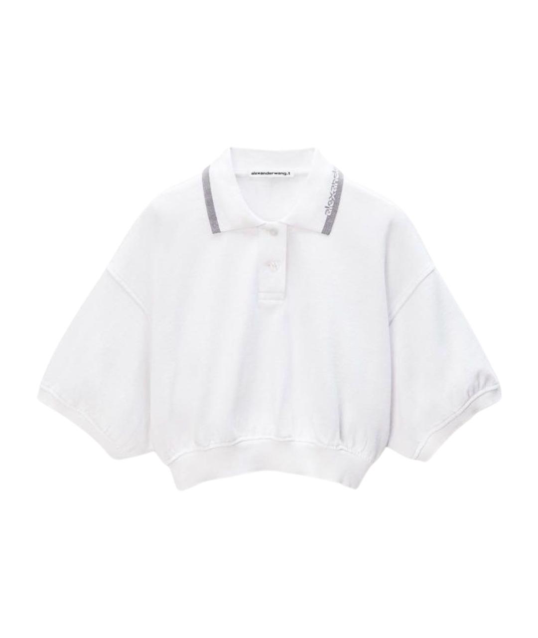 ALEXANDER WANG Белая хлопковая футболка, фото 1