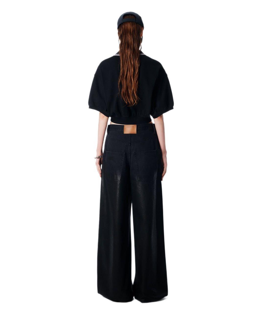 ALEXANDER WANG Черная хлопковая футболка, фото 5
