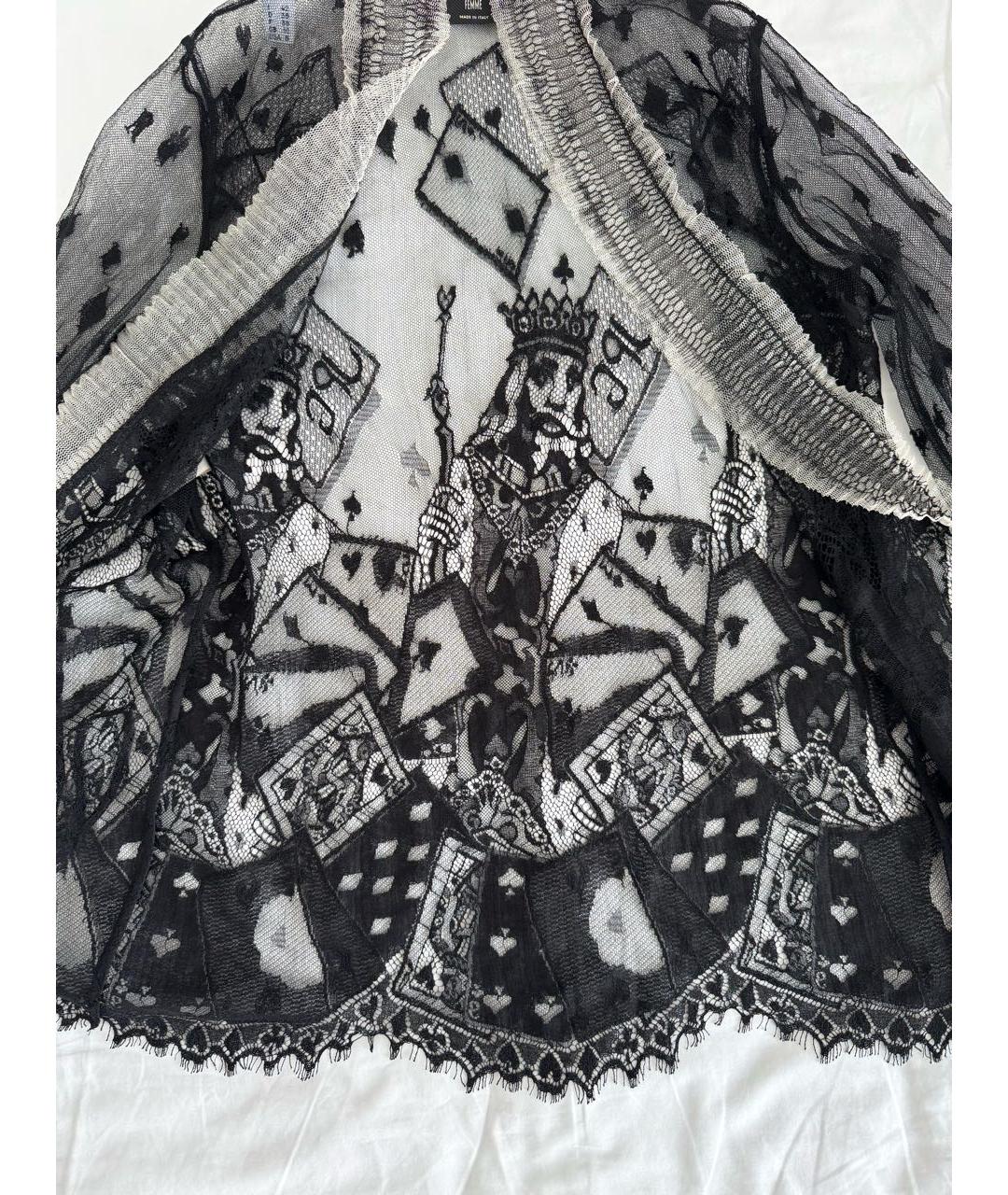 JEAN PAUL GAULTIER Черная шелковая блузы, фото 2