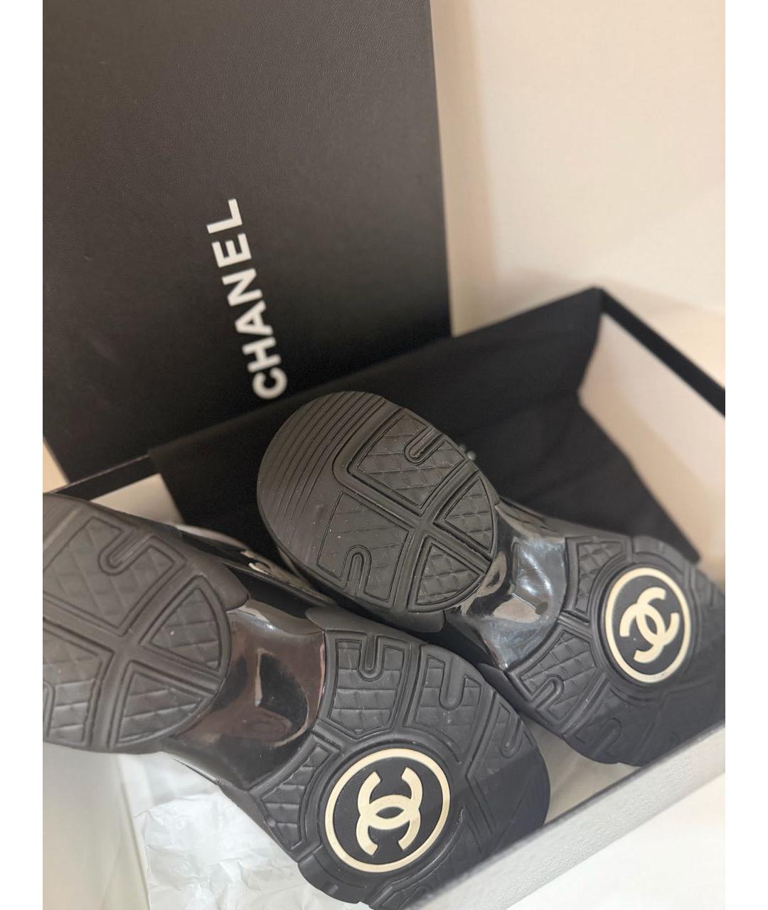 CHANEL Черные кроссовки, фото 5