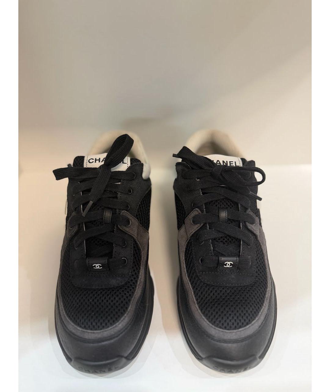 CHANEL Черные кроссовки, фото 2