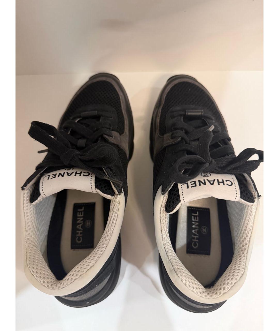 CHANEL Черные кроссовки, фото 3