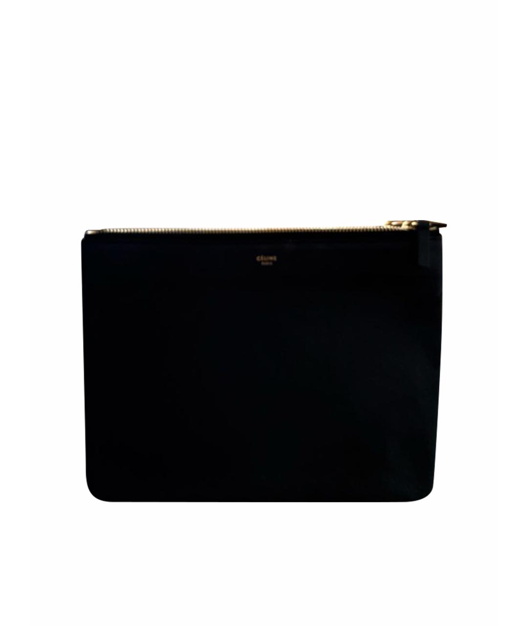 CELINE Черная кожаная сумка через плечо, фото 1