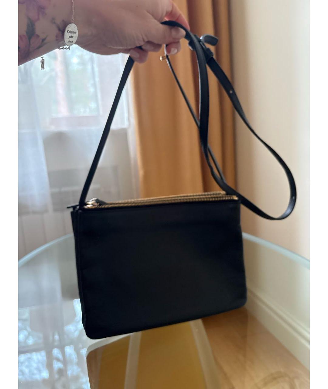 CELINE Черная кожаная сумка через плечо, фото 3