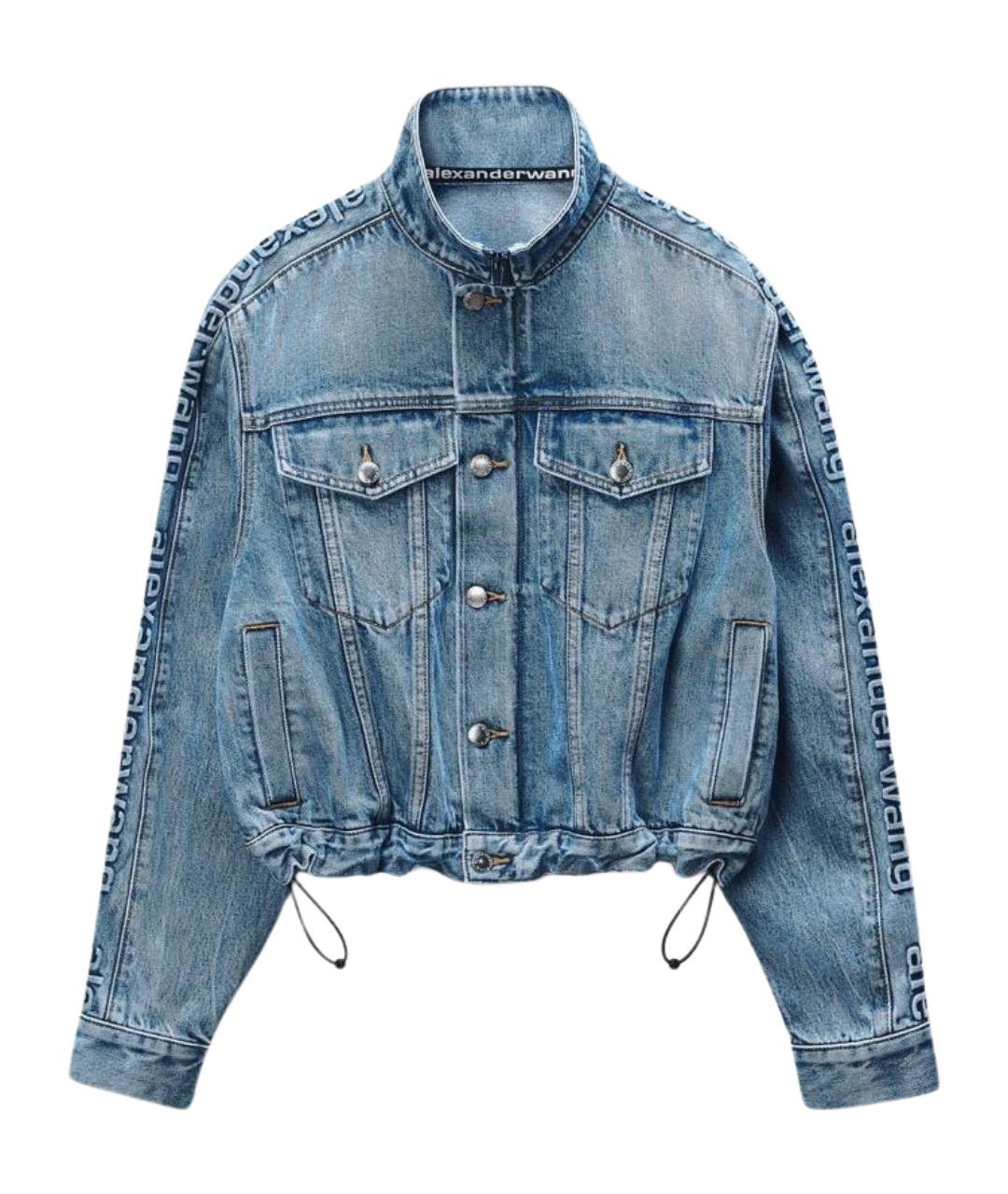 ALEXANDER WANG Синяя хлопковая куртка, фото 1