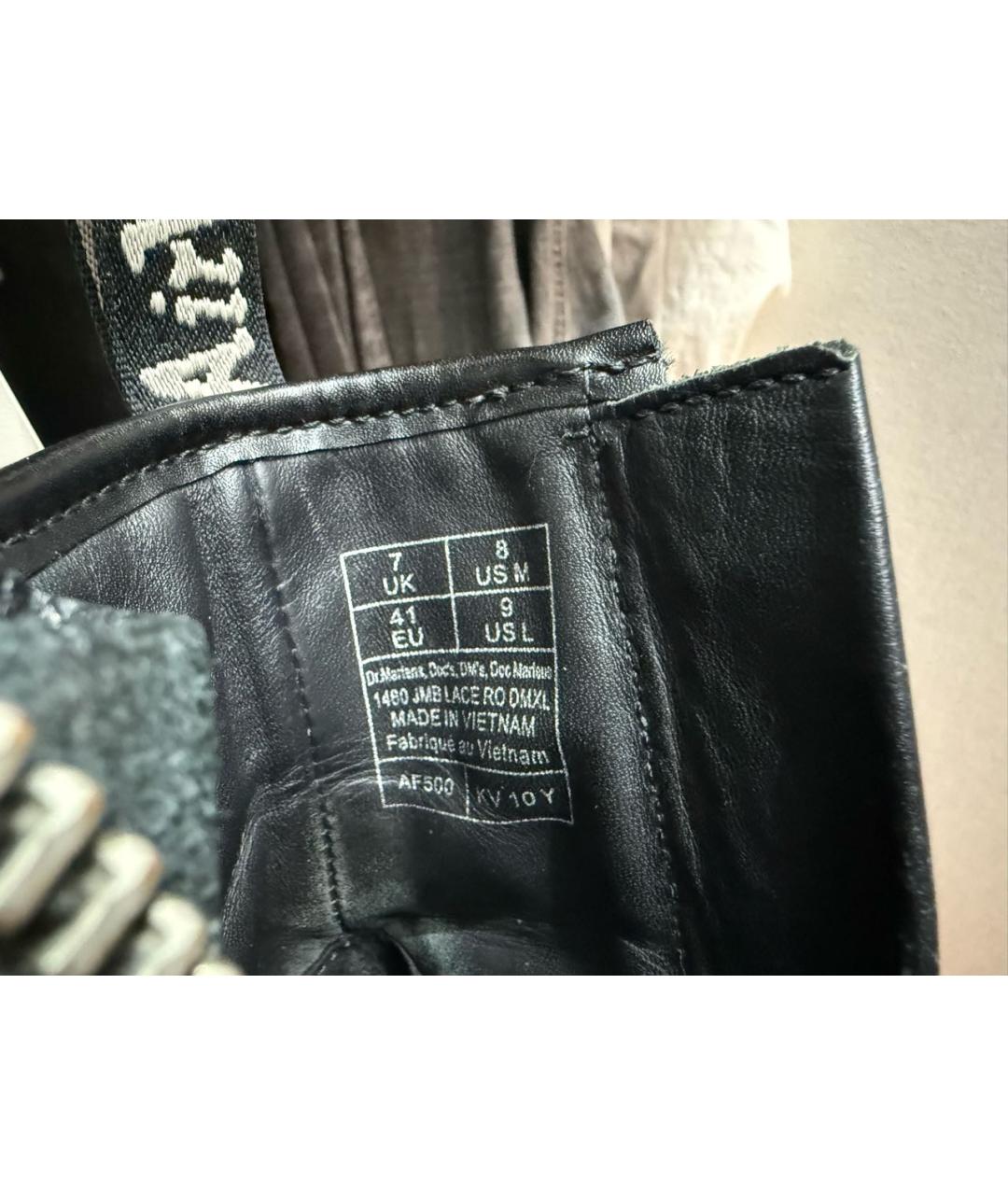 RICK OWENS Черные кожаные высокие ботинки, фото 6