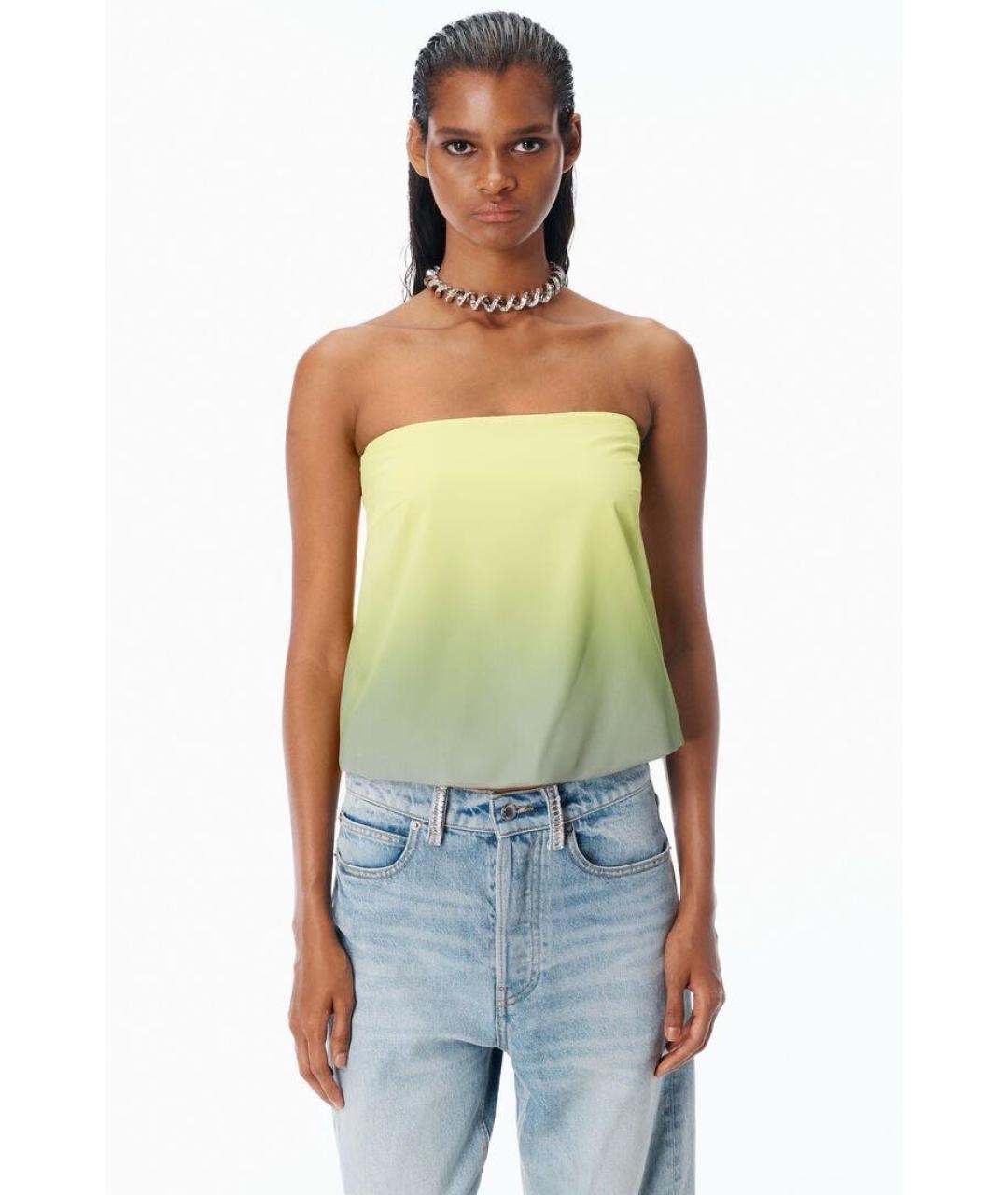 ALEXANDER WANG Голубые хлопковые прямые джинсы, фото 4