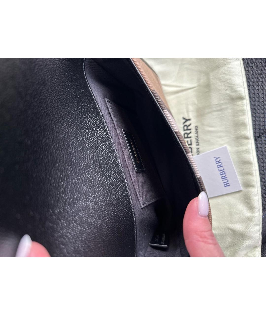 BURBERRY Черная сумка через плечо, фото 4