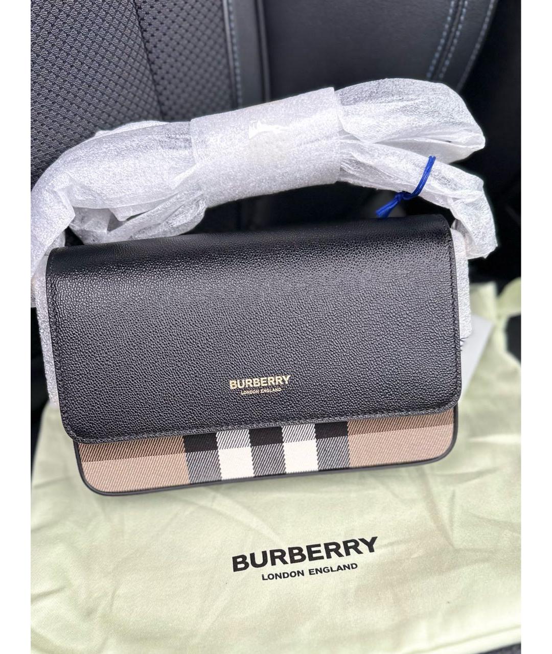BURBERRY Черная сумка через плечо, фото 5