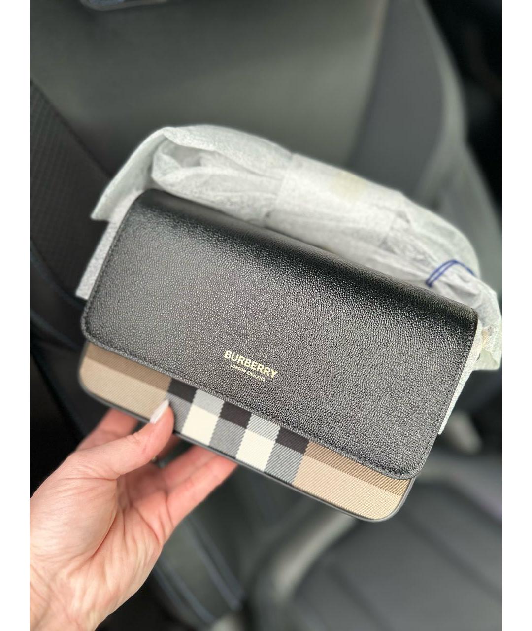 BURBERRY Черная сумка через плечо, фото 2