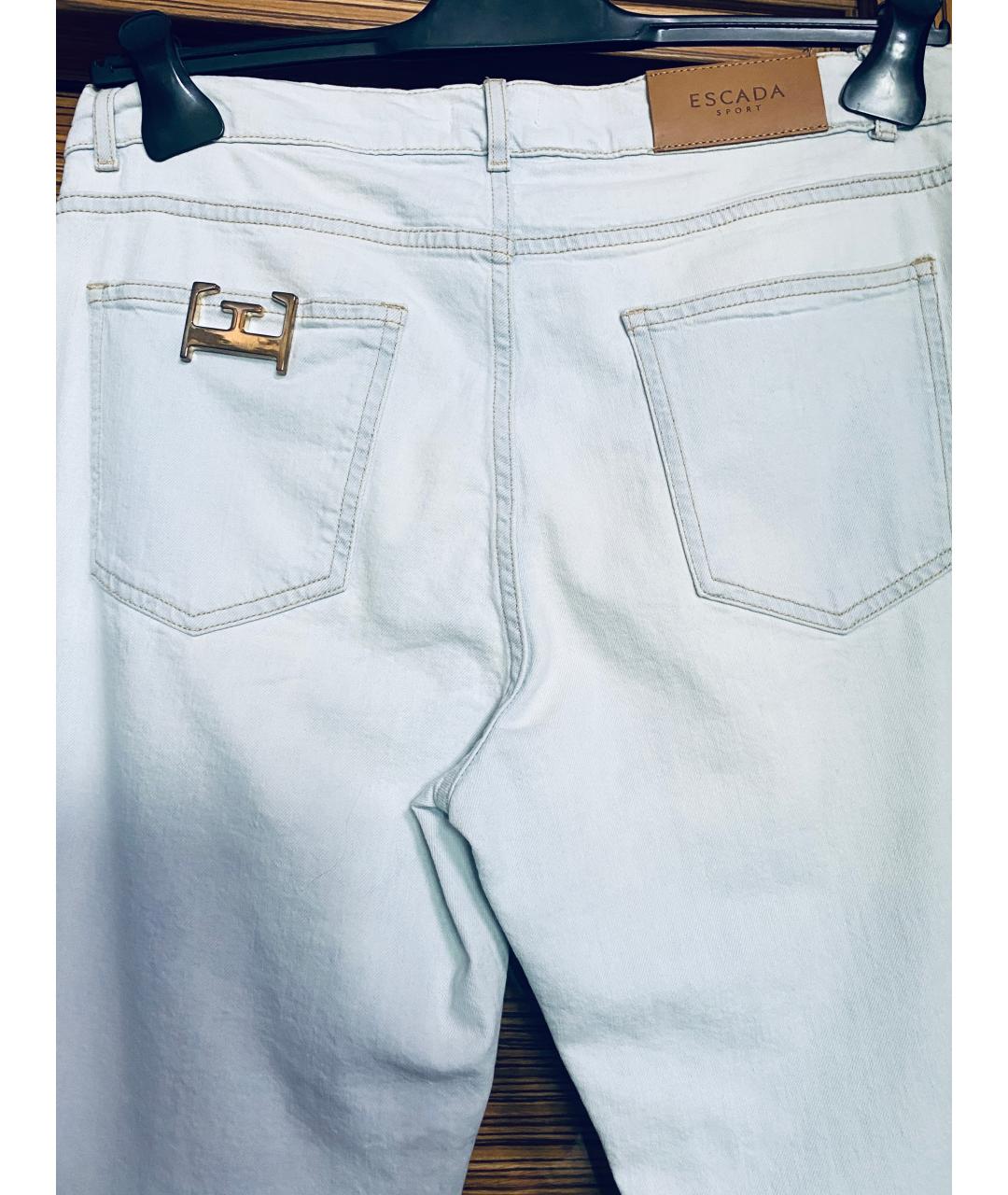 ESCADA Голубая хлопко-эластановая парка, фото 6