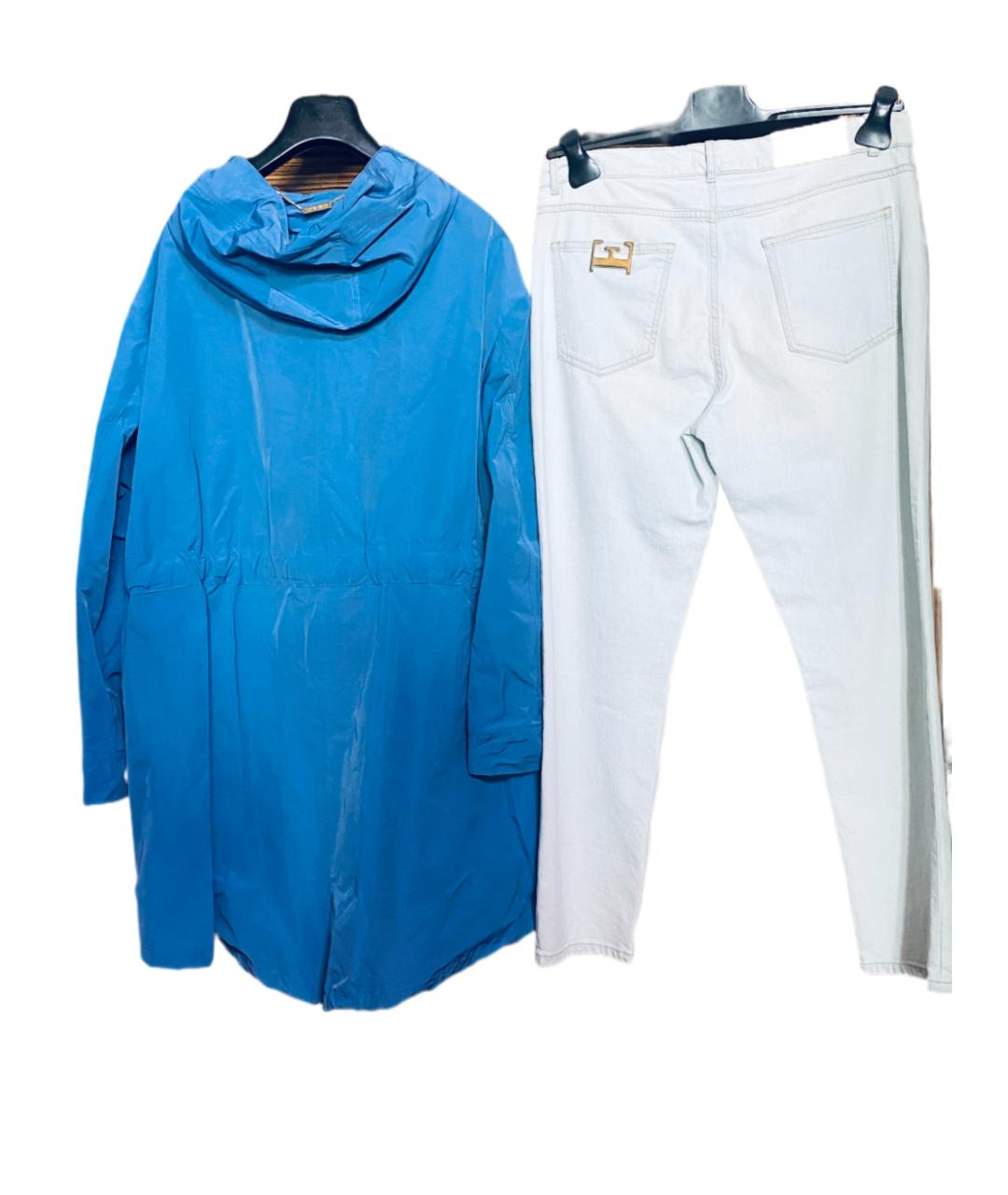 ESCADA Голубая хлопко-эластановая парка, фото 2