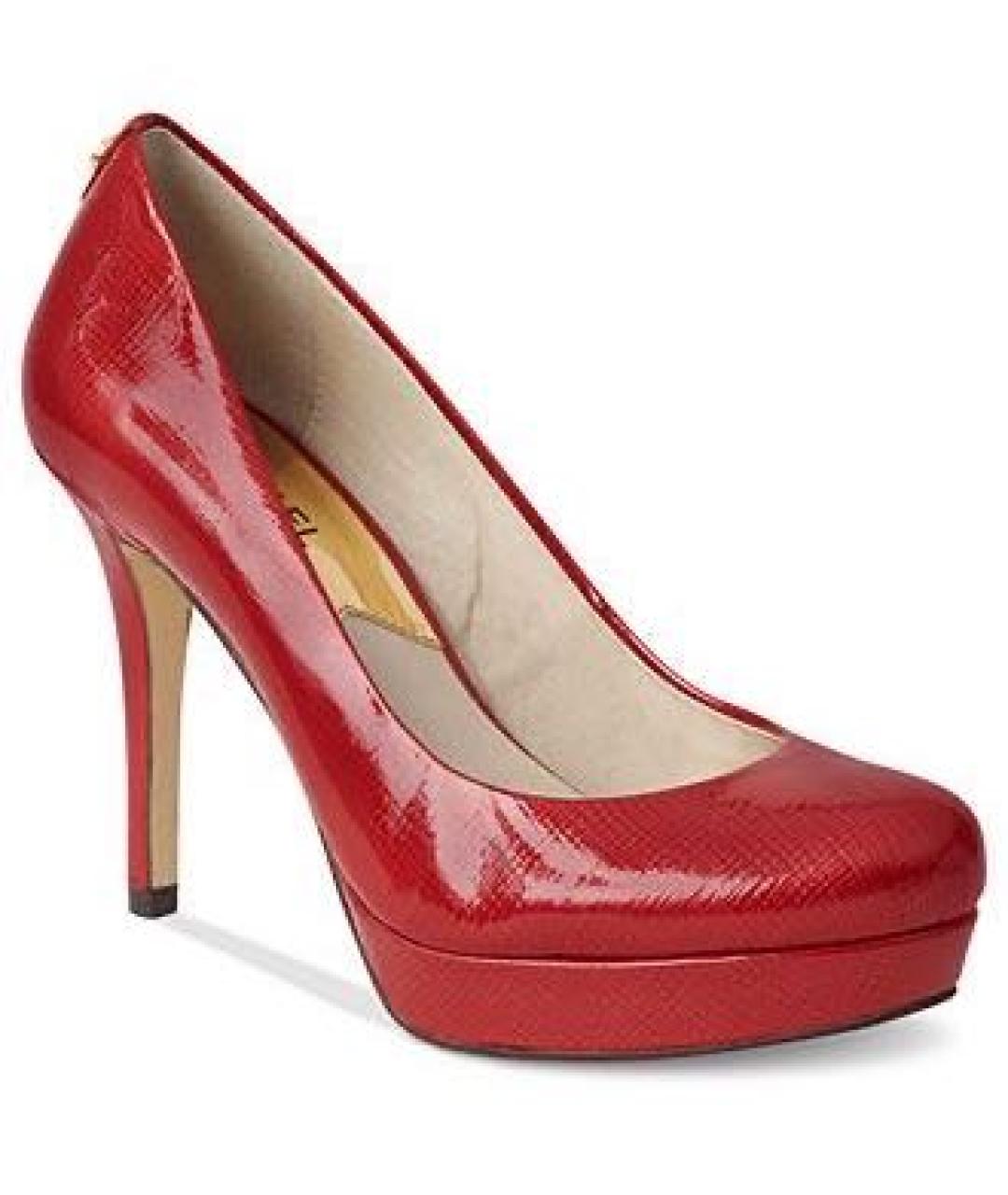 MICHAEL MICHAEL KORS Бордовые туфли из лакированной кожи, фото 2