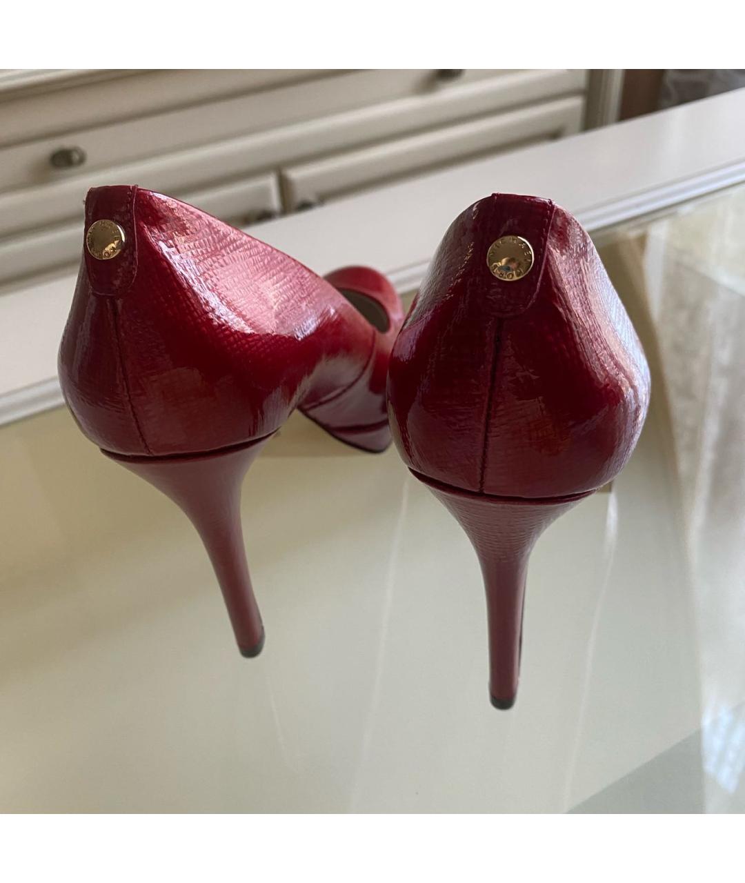 MICHAEL MICHAEL KORS Бордовые туфли из лакированной кожи, фото 5