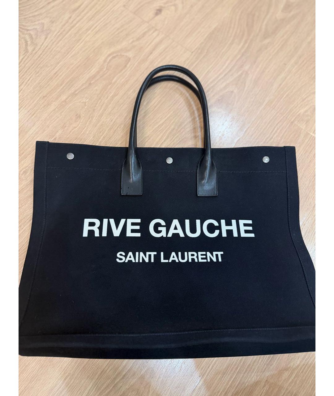 SAINT LAURENT Черная хлопковая дорожная/спортивная сумка, фото 5