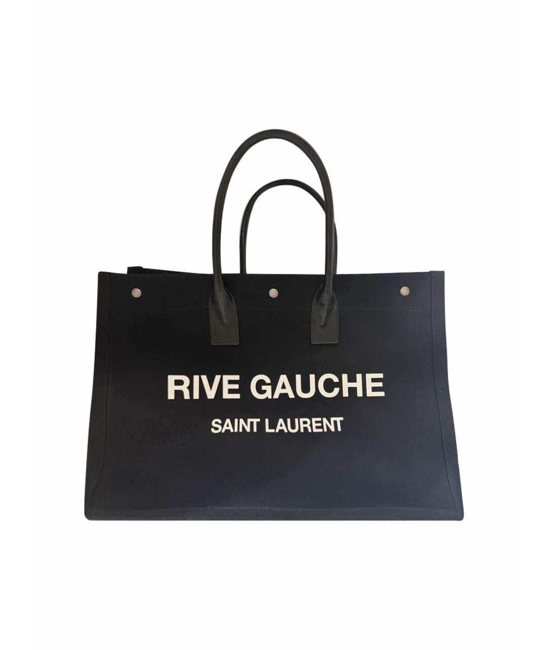 SAINT LAURENT Черная хлопковая дорожная/спортивная сумка, фото 1