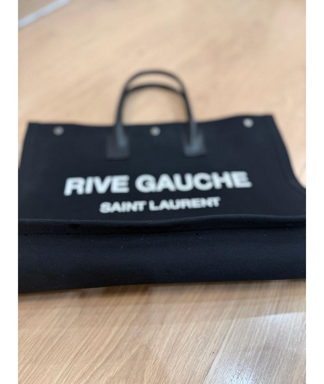 SAINT LAURENT Черная хлопковая дорожная/спортивная сумка, фото 6