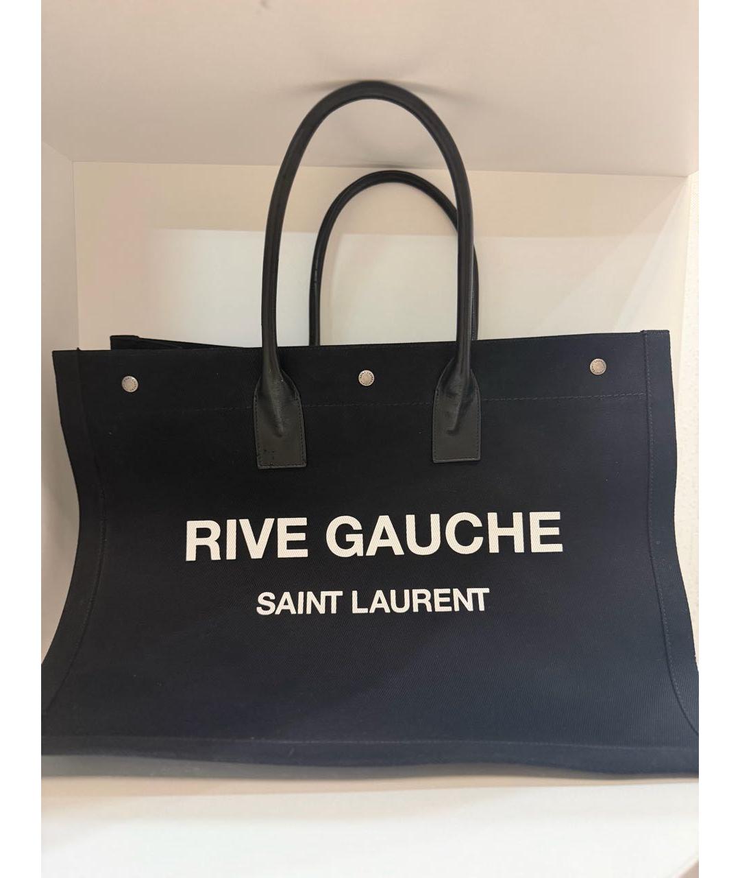 SAINT LAURENT Черная хлопковая дорожная/спортивная сумка, фото 7