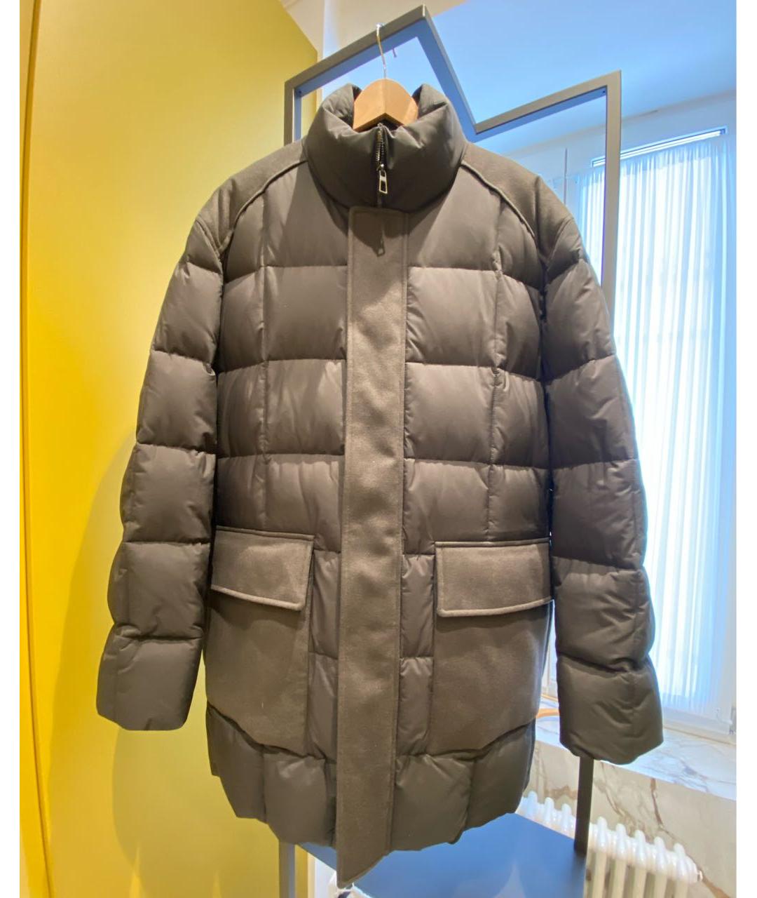 LORO PIANA Антрацитовый полиэстеровый пуховик, фото 8