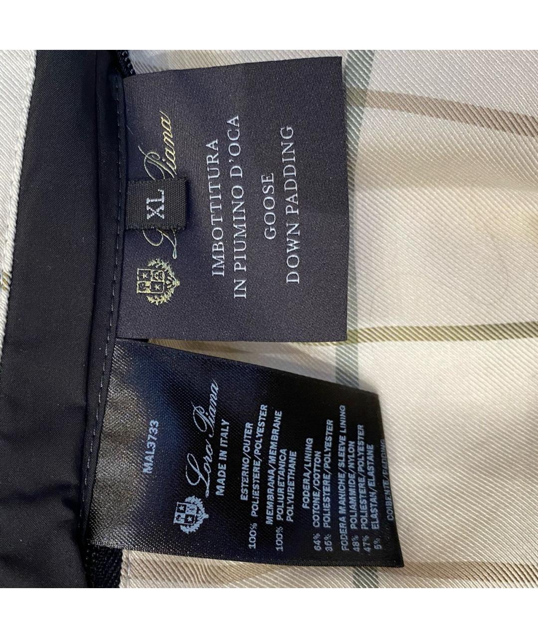 LORO PIANA Антрацитовый полиэстеровый пуховик, фото 7