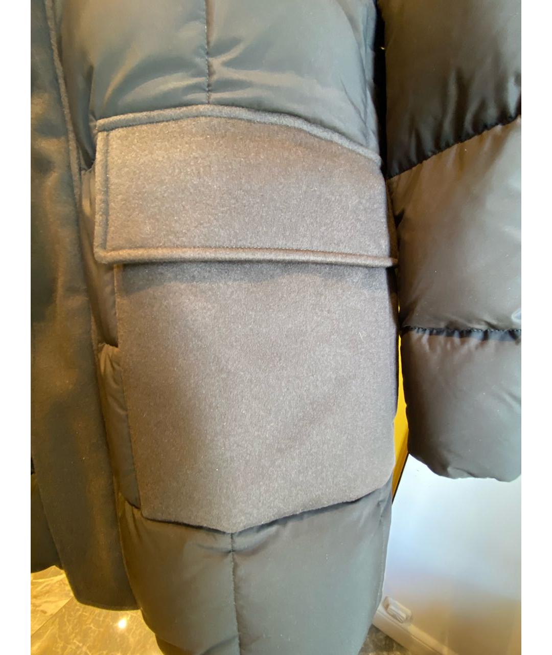 LORO PIANA Антрацитовый полиэстеровый пуховик, фото 4