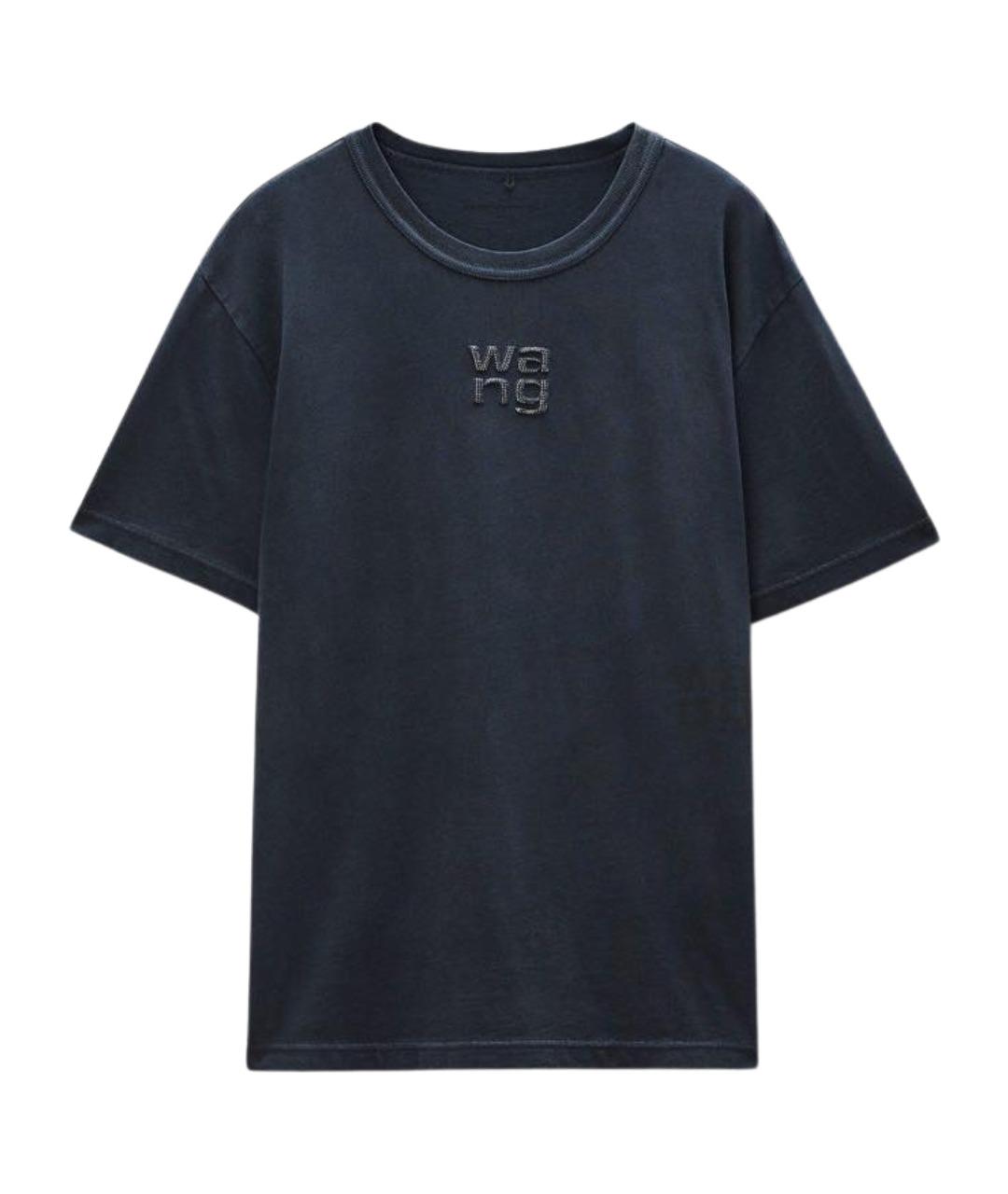 ALEXANDER WANG Серая хлопковая футболка, фото 1