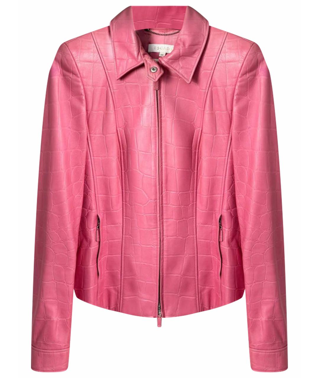 ESCADA Розовая кожаная куртка, фото 1