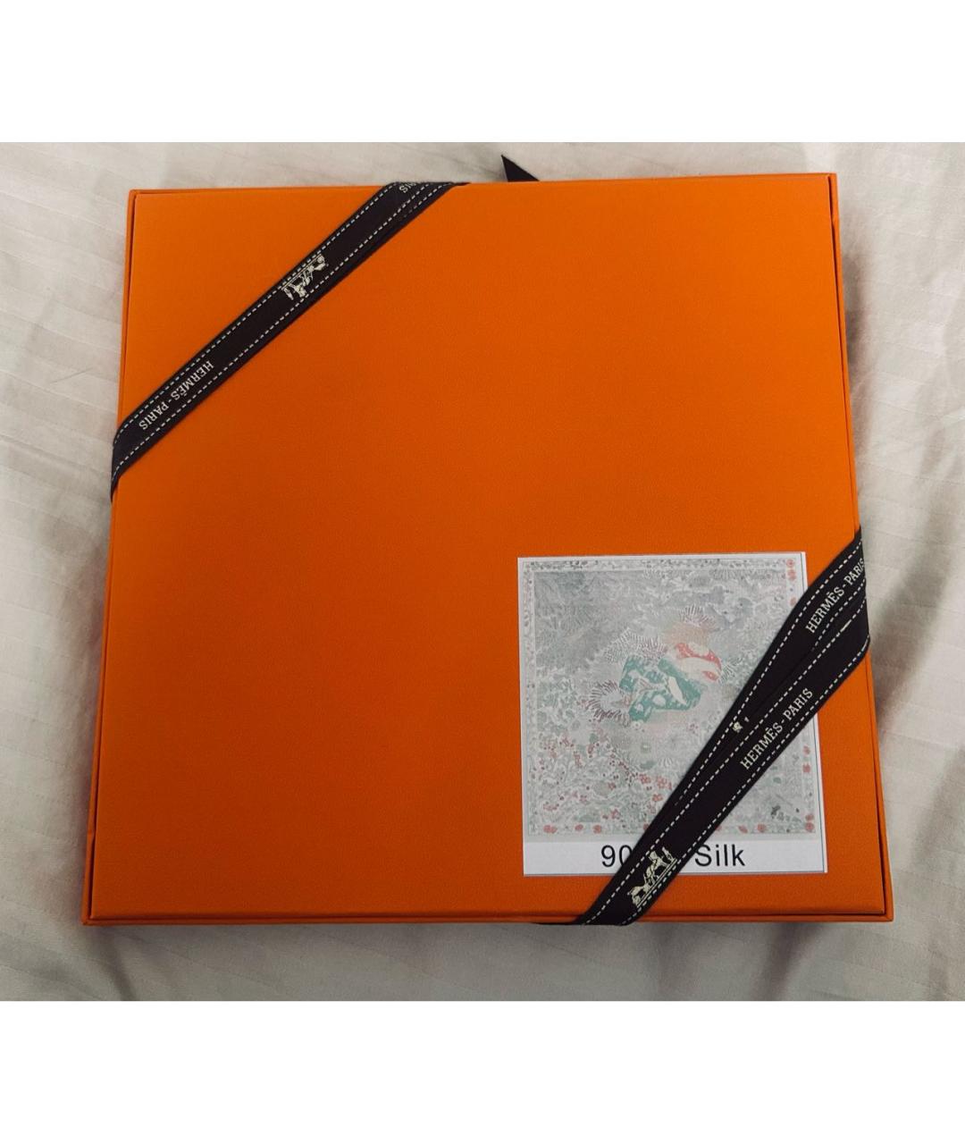 HERMES Мульти шелковый платок, фото 4