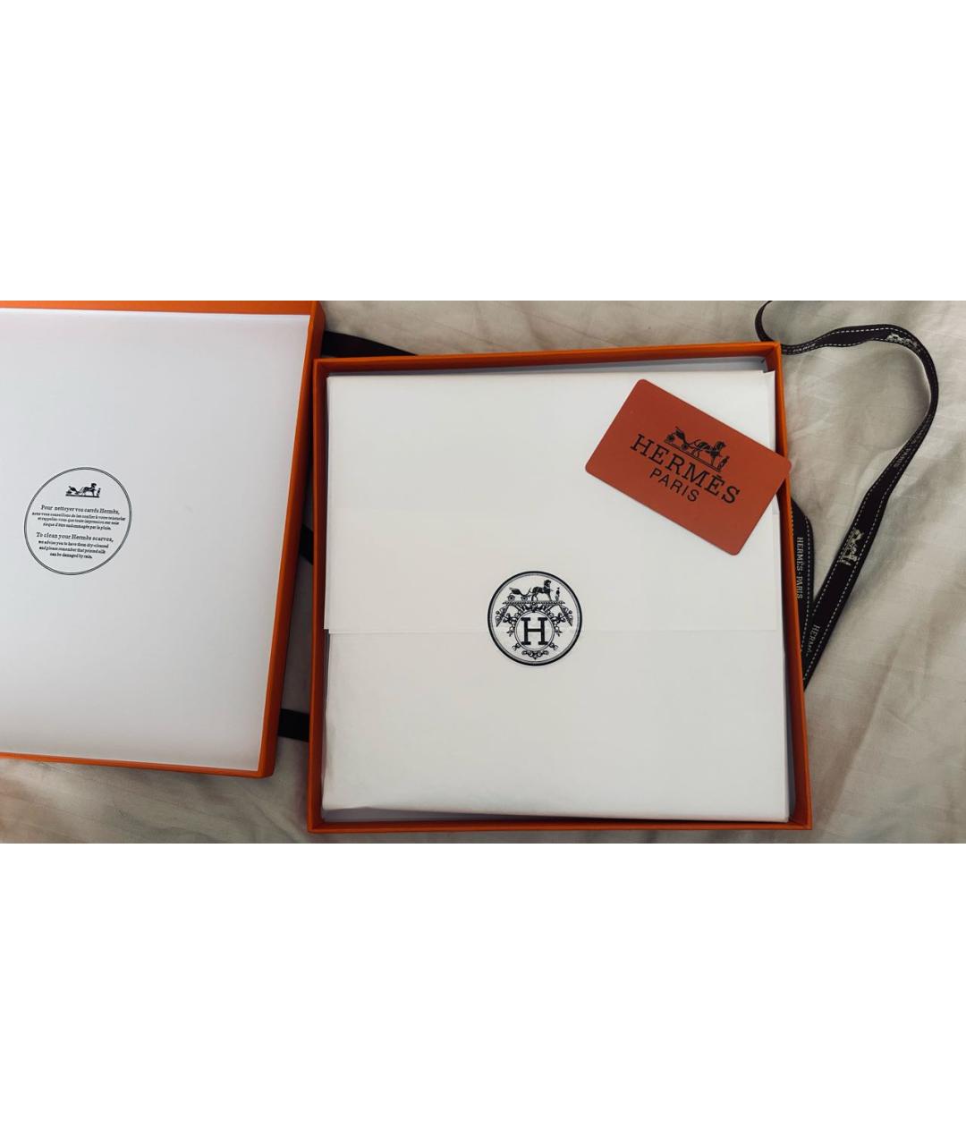 HERMES Мульти шелковый платок, фото 3