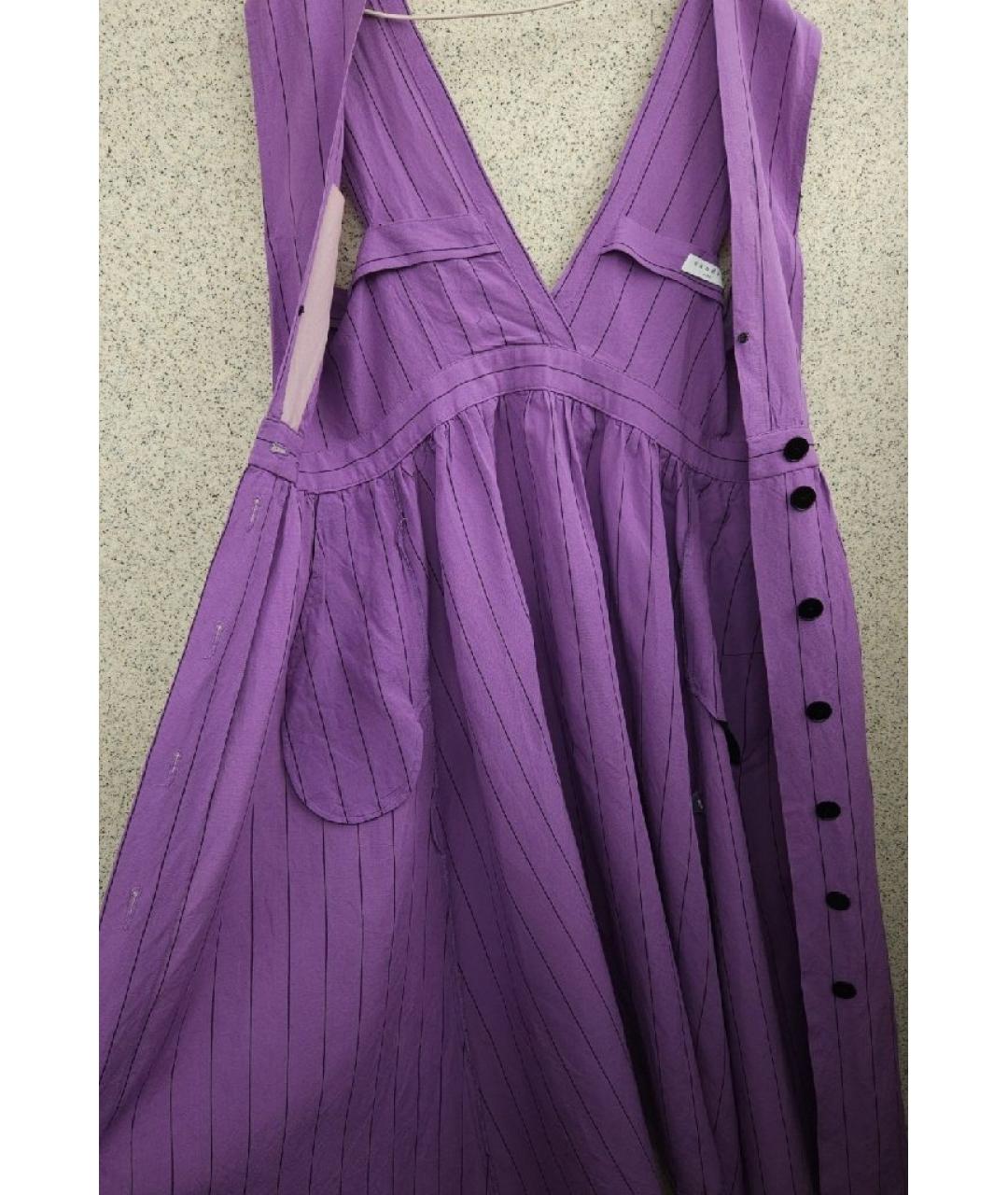 SANDRO Фиолетовый вискозный сарафан, фото 5