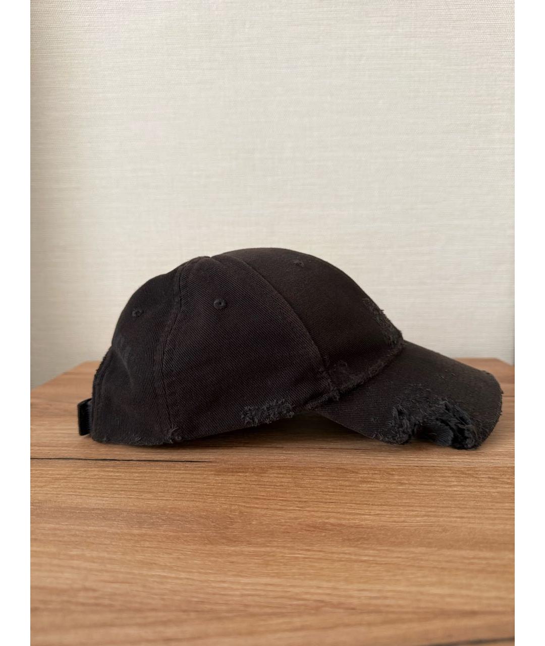 BALENCIAGA Антрацитовая хлопковая кепка/бейсболка, фото 2