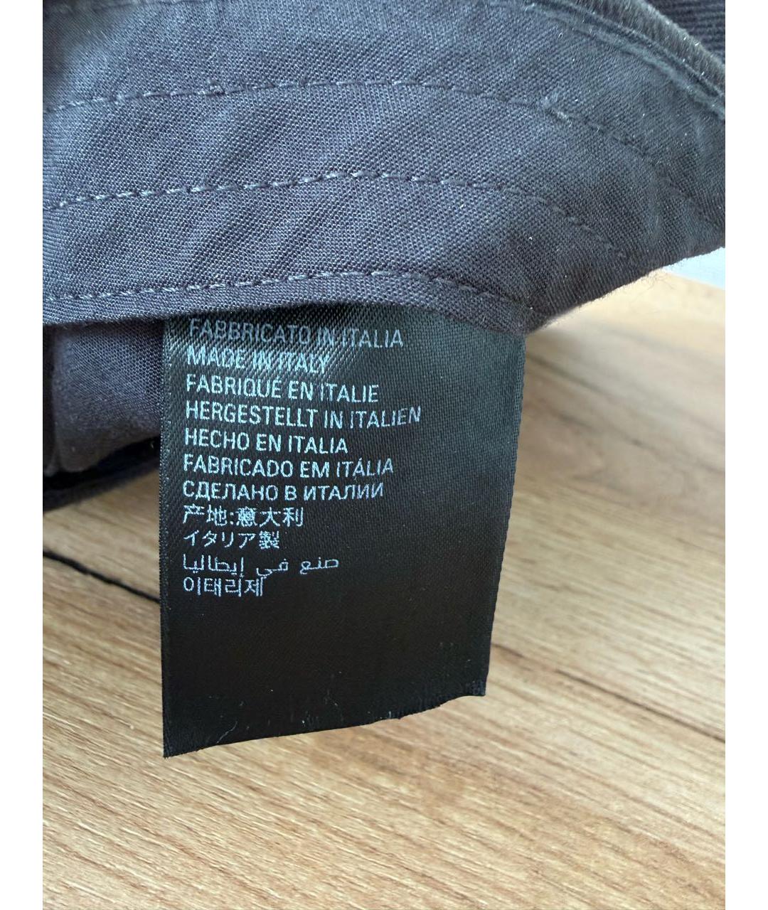 BALENCIAGA Антрацитовая хлопковая кепка/бейсболка, фото 7