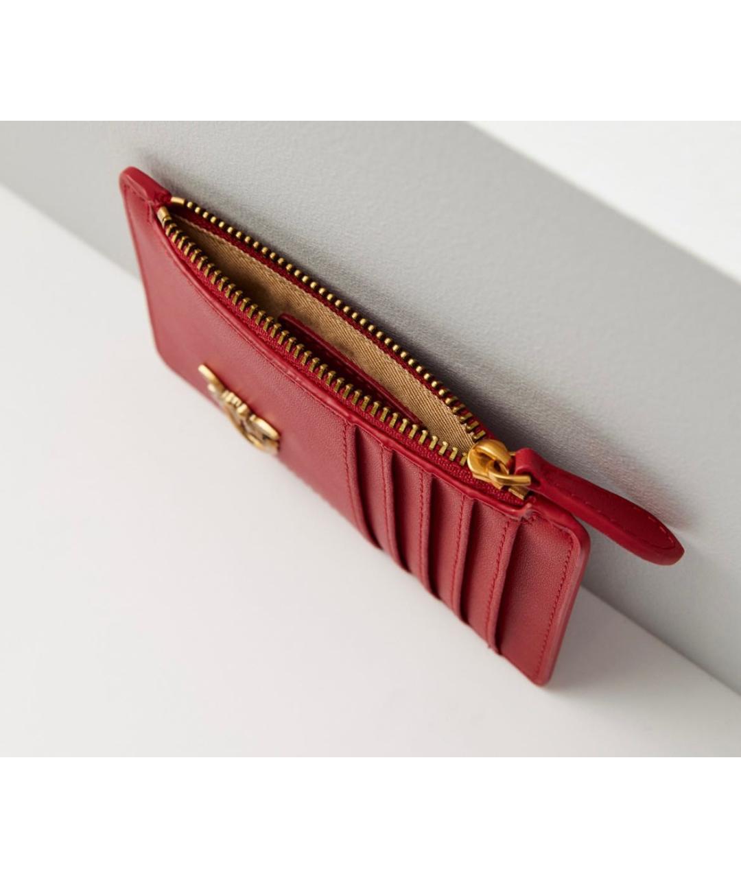 PINKO Красный кожаный кошелек, фото 4