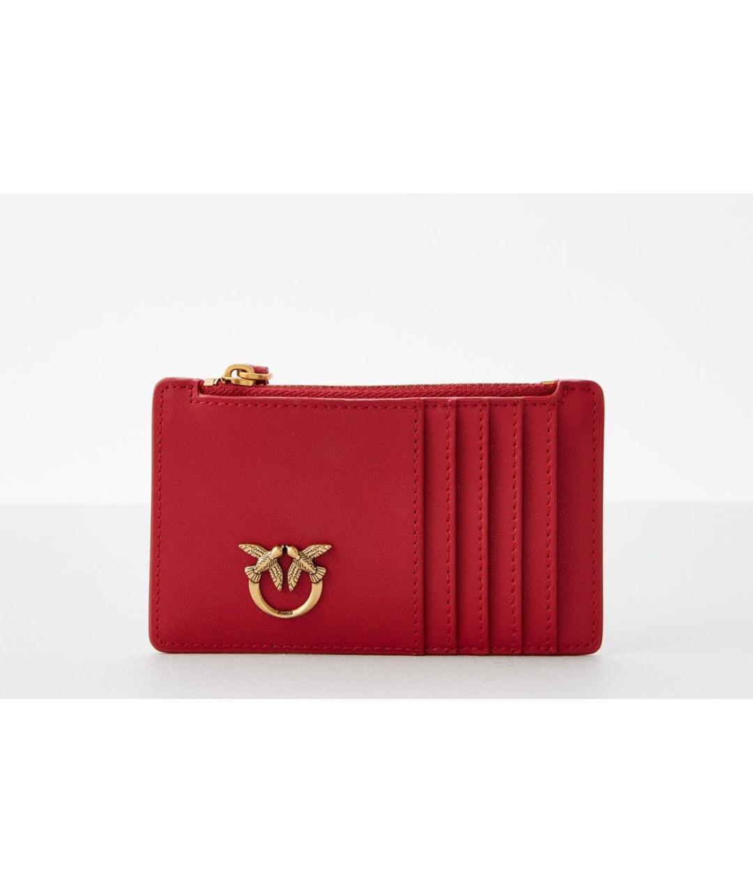 PINKO Красный кожаный кошелек, фото 8